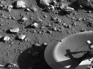 Mars and part of the Viking spacecraft