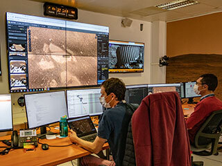 The Mars Perseverance rover’s SuperCam instrument team uses COCPIT at the French Operations Center for Science and Exploration at the National Center for Space Studies field center in Toulouse, France.