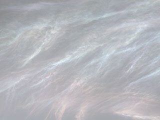 NASA’s Curiosity Mars rover spotted these iridescent, or “mother of pearl,” clouds on March 5, 2021, the 3,048th Martian day, or sol, of the mission. Seen here are five frames stitched together from a much wider panorama taken by the rover’s Mast Camera, or Mastcam.