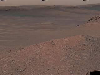 Mosaic captured by The Mast Camera (Mastcam) on NASA's Curiosity Mars rover, exploring the "clay-bearing unit" on Feb. 3, 2019 (Sol 2309). 