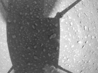 This sequence of images from takeoff to landing was taken by the downward-looking navigation camera of NASA’s Ingenuity Mars Helicopter during its ninth flight on Mars on July 5, 2021. 