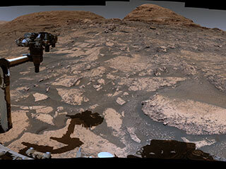 NASA’s Curiosity Mars rover used its Mast Camera, or Mastcam, to capture this 360-degree view on July 3, 2021, the 3,167th Martian day, or sol, of the mission. 