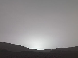 This sunset on Mars was captured by NASA's Perseverance Mars rover using its Mastcam-Z camera system on Nov. 9, 2021, the 257th Martian day, or sol, of the mission.