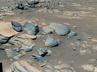 This panorama of a location called “Brac” was captured by the Mastcam-Z camera aboard NASA’s Perseverance Mars rover between Nov. 6 and Nov. 17, 2021, the 255th and 265th Martian days, or sols, of the mission. The panorama is made up of a total of 64 images.