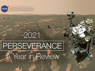 A recap video of NASA's Perseverance rover's accomplished since landing on the surface of Mars in February 2021.