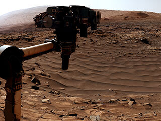 NASA’s Curiosity Mars rover used its Mast Camera, or Mastcam, to capture this scene of a drill hole named “Edinburgh.” The images used to create the scene were taken on March 22 and 23, 2020, which were the 2,711th and 2,712th Martian days, or sols, of the mission.
