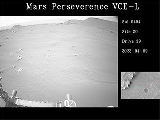 Video taken by NASA’s Perseverance Mars rover shows some of the terrain the rover had to negotiate during its drive to the delta at Jezero Crater in April 2022. 