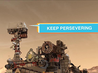 Fifteen students, along with parents, teachers, and classmates, met virtually with NASA Mars Perseverance team members to celebrate the students' participation in the "You've Got Perseverance" campaign.