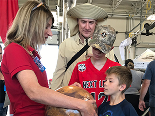 Interested public, including adults and children, interacted with NASA Mars Exploration team members at the Utah Air Show, held at Hill Air Force Base June 25-26, 2022.