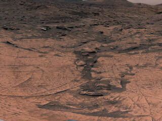 Panorama is made up of 127 individual images taken on June 20, 2022 by NASA'S Curiosity Mars rover.