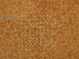 This annotated image from NASA’s Perseverance Mars rover shows how its SHERLOC (Scanning Habitable Environments with Raman and Luminescence for Organics and Minerals) instrument investigates a rock surface.