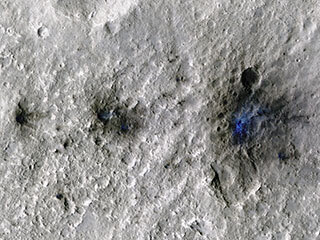 These craters were formed by a Sept. 5, 2021, meteoroid impact on Mars, the first to be detected by NASA’s InSight. 