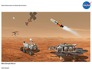 Mars Sample Return lithograph