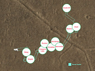 This map shows where NASA’s Perseverance Mars rover dropped 10 samples so that a future mission could pick them up. After more than five weeks of work, the sample depot was completed Jan. 28, 2023, the 690th day, or sol, of the mission.