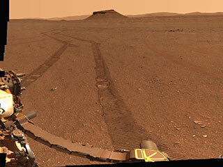 NASA’s Perseverance rover captured this portrait of its recently completed sample depot using its Mastcam-Z camera on Jan. 31, 2023, the 693rd Martian day, or sol, of the mission. 