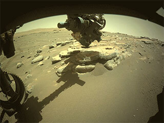 This movie is made from images taken by the Mars Perseverance rover’s Front Left Hazard Avoidance Camera between Sol 13 (March 4, 2021) and Sol 708 (Feb. 16, 2023), during the first two years of the rover’s surface mission.
