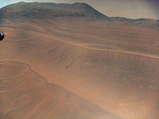 Ingenuity View of Sand Dunes During Flight 70 