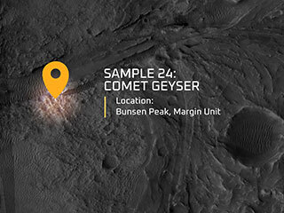 Meet the Mars Samples: Comet Geyser (Sample 24)