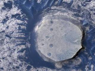 Dunes and Inverted Crater in Arabia Terra