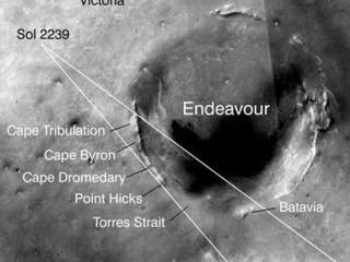 Opportunity Rover Amid Mars Craters