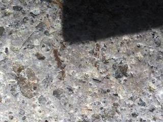 This close-up view of a stone found in San Diego was taken by a testing twin -- the "life test unit" -- of the Mars Hand Lens Imager (MAHLI) camera for NASA's Mars Science Laboratory.
