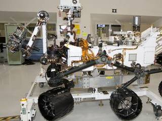 NASA Mars Rover Curiosity at JPL, Side View