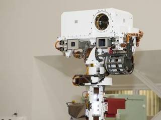 Top of Mars Rover Curiosity's Remote Sensing Mast