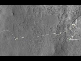 Curiosity location for Sol 313