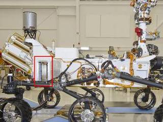 A Russian-built, neutron-shooting instrument on the Curiosity rover of NASA's Mars Science Laboratory mission will check for water-bearing minerals in the ground beneath the rover.