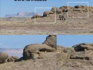 This set of views illustrates capabilities of the Mast Camera (MastCam) instrument on the Mars Science Laboratory's Curiosity rover, using a scene on Earth as an example of what MastCam's two cameras can see from different distances.