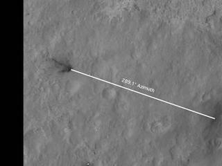 Inspecting Curiosity's Descent Stage Crash Site