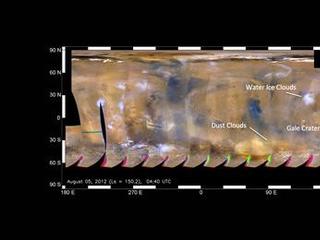 Mars Weather Map, Aug. 5