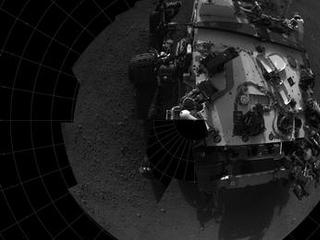 This self-portrait shows the deck of NASA's Curiosity rover from the rover's Navigation camera.