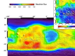 The heritage for investigations with the Dynamic Albedo of Neutrons instrument on NASA's Curiosity rover comes from NASA's Odyssey orbiter.