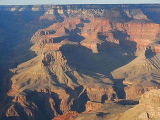 Before NASA's Curiosity rover landed on Mars, the strata exposed in Mount Sharp were compared to those in the Grand Canyon of the western United States, shown here.