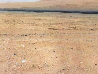 This mosaic from the Mast Camera on NASA's Curiosity rover shows the view looking toward the "Glenelg" area, where three different terrain types come together.