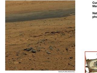 This image of terrain inside Mars' Gale Crater and the inset of the calibration target for the Mast Camera (Mastcam) on NASA's Mars rover Curiosity illustrate how the calibration target aids researchers in adjusting images to estimate "natural" color, or approximately what the colors would look like if we were to view the scene ourselves on Mars, using the known colors of materials on the target.