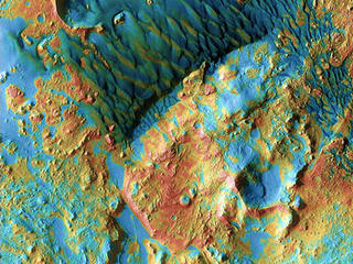 The battered region of Arabia Terra is among the oldest terrain on Mars.