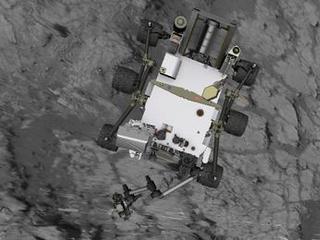 Position of Curiosity for Drilling at 'Cumberland'