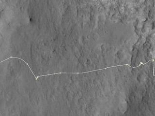 Curiosity location for Sol 313