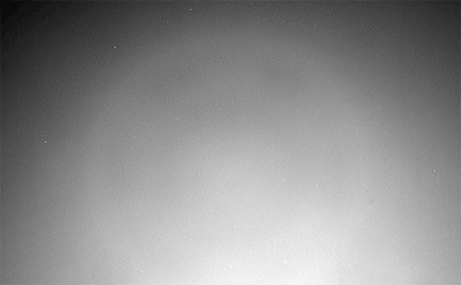 This movie clip shows Phobos, the larger of the two moons of Mars, passing overhead, as observed by NASA's Mars rover Curiosity in a series of images centered straight overhead starting shortly after sunset.