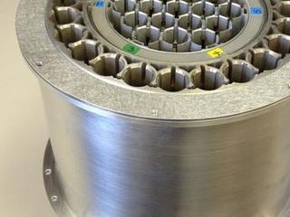 A device similar to this one would potentially be placed on the Mars 2020 rover to cache collected rock core samples for a future potential return to Earth.