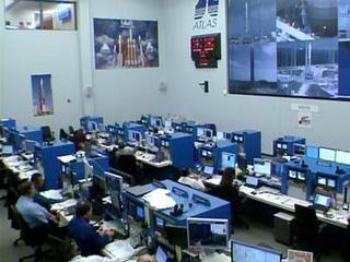 In the Launch Control Center at Cape Canaveral Air Force Station in Florida, agency and contractor managers and engineers monitor progress in the countdown to launch the Mars Atmosphere and Volatile Evolution, or MAVEN, spacecraft atop an Atlas V rocket.