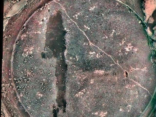 This is a close-up look at a rock grind by made with Spirit 's robotic arm on a rock target dubbed "Mazatzal."