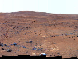 In late November 2005 while descending "Husband Hill," Spirit took the most detailed panorama so far of the "Inner Basin," one of the rover's target destination.
