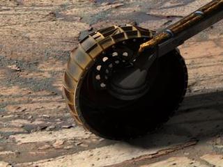 This synthetic image recreates what Opportunity might look like in Endurance Crater.