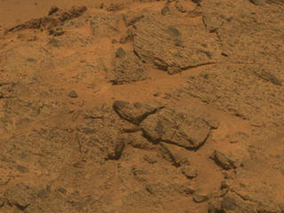 NASA's Mars Exploration Rover Opportunity observed this outcrop on the "Murray Ridge" portion of the rim of Endeavour Crater as the rover approached the 10th anniversary of its landing on Mars.