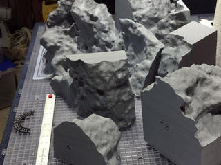 Researchers created each of 11 pieces in the 3D printer and glued them together to build the true-size model.