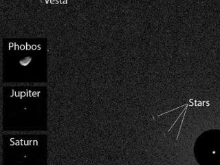 First Asteroid Image from the Surface of Mars (Annotated Version)
