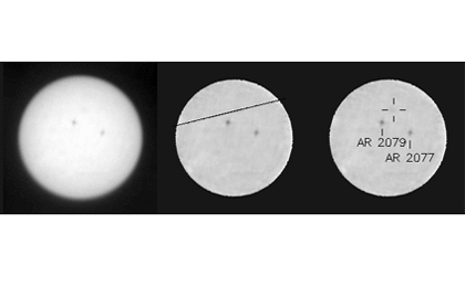 Image of Mercury Transit of the Sun, Seen From Mars
